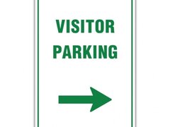 VISITOR PARKING RIGHT SIGN